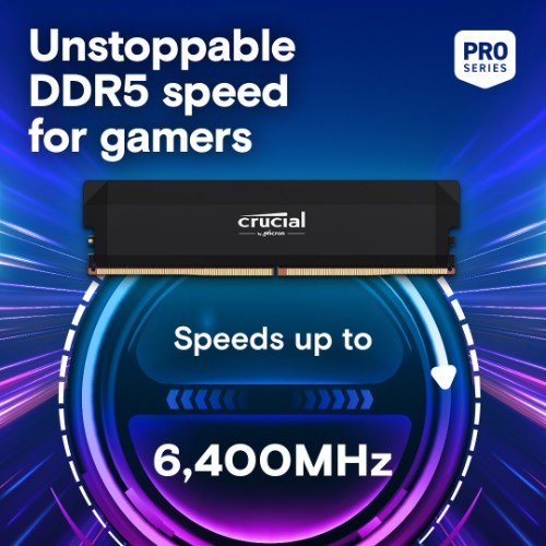 Crucial Pro CP2K32G60C40U5B memory module 64 GB 2 x 32 GB DDR5 288-pin DIMM
