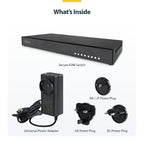 StarTech.com Secure 8-Port KVM Switch, DisplayPort, 4K 60Hz, NIAP 4.0 Desktop KVM, Metal Housing, Made in the USA