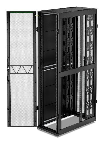 APC NetShelter SX, Server Rack Enclosure, Gen 2, 52U, 2436H x 600W x 1200D mm, with Sides, Black