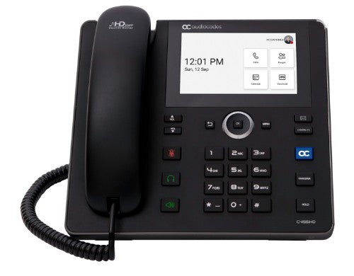 AudioCodes Teams C455HD TAA IP-Phone PoE GbE black with integrated BT and Dual Band Wi-Fi