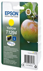 Epson C13T12944012/T1294 Ink cartridge yellow, 515 pages ISO/IEC 19752 7ml for Epson Stylus BX 320/SX 235 W/SX 420/SX 525/WF 3500