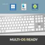 Adesso AKB-730UW keyboard Home/Office USB QWERTY UK International White