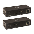 Tripp Lite B127A-1A1-BDBD DisplayPort over Cat6 Extender Kit, KVM Support, USB, 4K, DP1.2a, PoC, HDCP 2.2, 230 ft. (70 m), TAA
