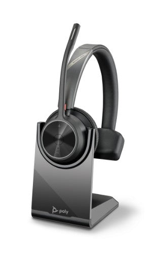 HP Poly Voyager 4310 UC Monaural Headset +BT700 USB-A Adapter +Charging Stand