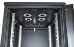Intellinet 19" Network Cabinet - Free Standing, 42U, 600x600mm (width x depth), Black, Flatpack, Max 1500kg, Multi-Point Door Lock, One Lock Per Side Panel, Usable Depth 123 to 373mm, IP20 rated, Rack, Steel
