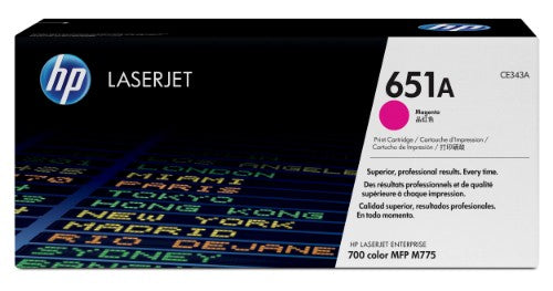 HP CE343A/651A Toner cartridge magenta, 16K pages ISO/IEC 19798 for HP LaserJet 700 M775