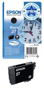 Epson C13T27014012/27 Ink cartridge black, 350 pages 6.2ml for Epson WF 3620