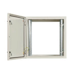 Tripp Lite SRN4G12US SmartRack Industrial Enclosure with Lock - NEMA 4, Wall Mount, Metal Construction, Hinged Back, 28 in. Depth, 12U, Gray