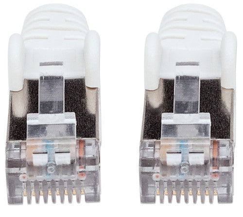Intellinet Network Patch Cable, Cat6, 20m, White, Copper, S/FTP, LSOH / LSZH, PVC, RJ45, Gold Plated Contacts, Snagless, Booted, Lifetime Warranty