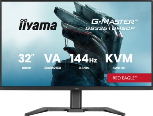 iiyama G-MASTER Level up work and play with the Red Eagle 32″ 4K GB3261UHSCP