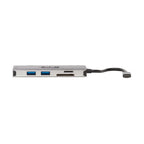 Tripp Lite U442-DOCK5-GY USB-C Dock - 4K HDMI, USB 3.x (5Gbps), USB-A/C Hub Ports, GbE, Memory Card, 100W PD Charging