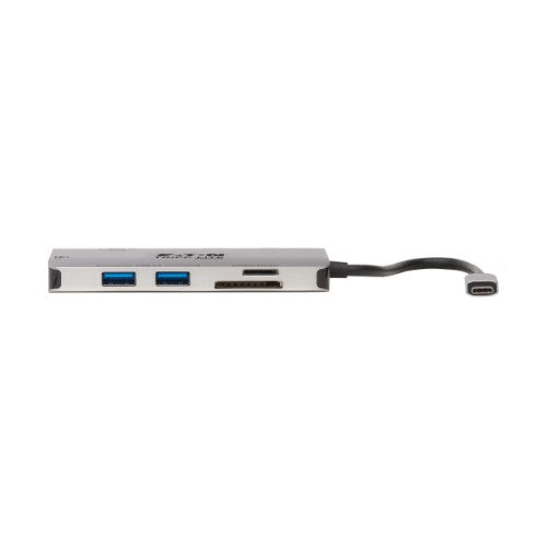 Tripp Lite U442-DOCK5-GY USB-C Dock - 4K HDMI, USB 3.x (5Gbps), USB-A/C Hub Ports, GbE, Memory Card, 100W PD Charging