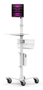 Compulocks Universal Invisible Mount Medical Rolling Cart White