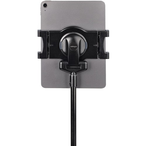 StarTech.com Mobile Tablet Stand with Lockable Wheels - Height Adjustable Cart - Universal Rolling Floor Stand for Tablets from 7 to 11 inch, Portable Tablet Stand w/ Detachable Tablet Holder