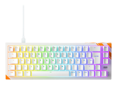CHERRY K5 PRO TMR COMPACT keyboard Gaming USB QWERTZ German Orange, White
