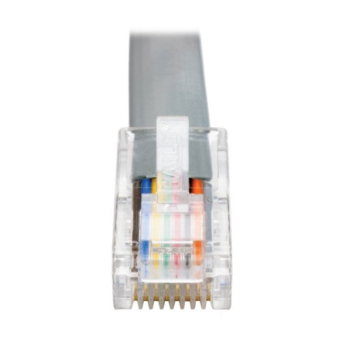 Tripp Lite U209-006-RJ45-X USB-A to RJ45 Serial Rollover Cable (M/M) - Cisco Compatible, 250 Kbps, 6 ft. (1.83 m), Gray