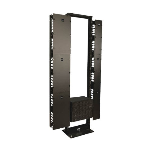 Tripp Lite SRCABLEVRT12 SmartRack 12-in. (30.48 cm) Width High Capacity Vertical Cable Manager - Double finger duct with cover