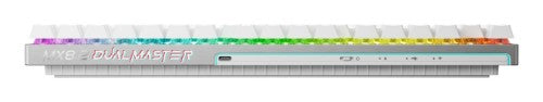 CHERRY MX 8.2 Pro TMR Wireless keyboard Gaming USB + RF Wireless + Bluetooth QWERTZ German Silver, White