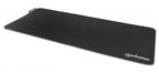 Manhattan XXL RGB LED Gaming Mousepad Smooth Top Surface Mat, Micro-textured surface for ultra-high precision with optical and laser mice (800x350x3mm), Adjustable Color-LED Lighting Modes, Non Slip Base, Water Resistant, Stitched Edges, Black, Lifetime W
