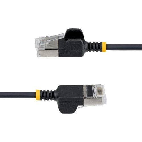 StarTech.com 4m Black Ultra Slim Cat6A Ethernet Cable, Snagless, FTP, Pure Bare Copper Wire, 34AWG Slim RJ45 Network Patch Cord, Individually Tested