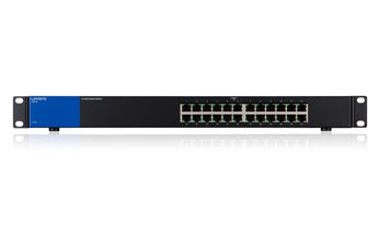 Linksys LGS124-UK network switch Unmanaged Gigabit Ethernet (10/100/1000) 1U Black