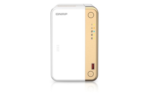 QNAP TS-262 NAS Tower Intel® Celeron® N4505 4 GB 0 TB QNAP QTS Gold, White