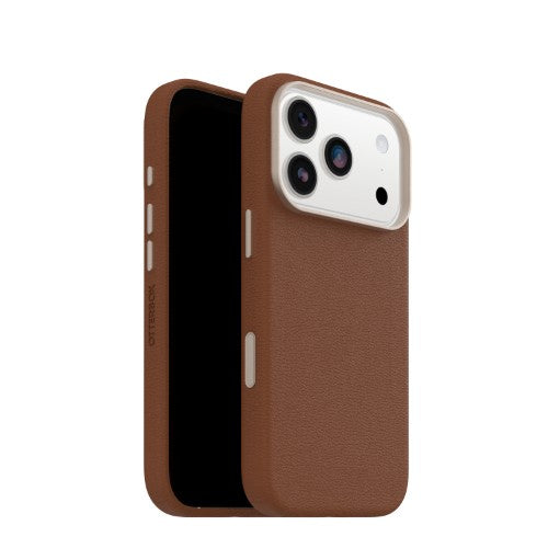 OtterBox Symmetry Cactus Leather Series for Apple iPhone 17 Pro, Desert Saddle