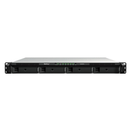 Synology RackStation RS826RP+ NAS/storage server Rack (1U) AMD Ryzen V1500B 4 GB DDR4 0 TB DiskStation Manager Black, Grey