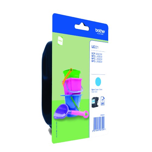 Brother LC-221C Ink cartridge cyan, 260 pages ISO/IEC 24711 3,9ml for Brother DCP-J 562