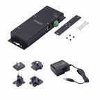 StarTech.com 2-Port Serial to Ethernet Adapter, IP Serial Device Server For Remote RS232 Devices, Wall/DIN Rail Mountable, Metal Housing, RJ45 LAN to DB9 Serial Converter, TAA