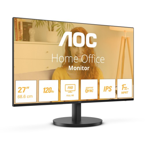 AOC B3 27B3HA2 LED display 68.6 cm (27") 1920 x 1080 pixels Full HD Black