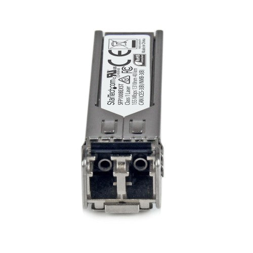 StarTech.com MSA Compliant SFP Transceiver Module - 100BASE-EX~MSA Uncoded SFP Module - 100BASE-EX - 100MbE Single Mode Fiber (SMF) Optic Transceiver - 100Mb Ethernet SFP - LC 40km - 1310nm - DDM
