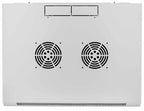 Intellinet 19" Network Cabinet - Wall Mount (Standard), 9U, 450mm Deep, Grey, Assembled, Max 60kg, Suitable also for use on desk or floor, Usable Depth 350mm, Metal & Glass Door, Back Panel, Removeable Sides, Parts for wall install (eg screws/rawl plugs)