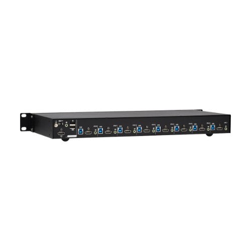 Tripp Lite B024-H4U08 8-Port 4K HDMI/USB KVM Switch - 4K 60 Hz Video/Audio, USB Peripheral Sharing, 1U Rack-Mount