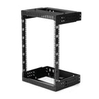 StarTech.com 2-Post 15U Heavy-Duty Wall Mount Network Rack, 19" Open Frame Server Rack with Adjustable Depth, Wall Mount Data Rack for IT / AV / Patch Panel / Computer Equipment - Cage Nuts and Screws Included