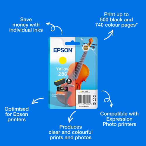 Epson C13T16N44010/250 Ink cartridge yellow, 360 pages 4,8ml for Epson Expression Photo XP-980