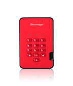 iStorage diskAshur² SSD 1TB Red | Secure Portable Solid State Drive |AES-XTS 256-bit Hardware Encryption | PIN protected | OS & Platform Independent | TAA Compliant |Brute force hack defence | Dust/Water Resistant