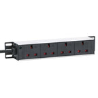 Intellinet 10" 1U PDU 4-way UK, With Indicator, Rackmount, Power Distribution Unit, UK 3-pin outlets, 3m power cord, output