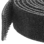 StarTech.com 100ft (30.5m) Hook and Loop Roll, Black, Cut-to-Size Reusable Cable Ties, Bulk Industrial Wire Fastener Tape, Adjustable Fabric Wraps, Reusable Self Gripping Cable Management Straps