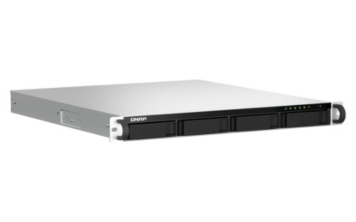 QNAP TS-464U NAS Rack (1U) Intel® Celeron® N5095 8 GB DDR4 0 TB QNAP Turbo System Aluminium, Black