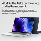 HP EliteBook X G2q 14 inch Notebook Next Gen AI PC Wolf Pro Security Edition Copilot+ PC Laptop 35.6 cm (14") 3K 32 GB LPDDR5x-SDRAM 512 GB SSD Wi-Fi 7 (802.11be) Windows 11 Pro Blue