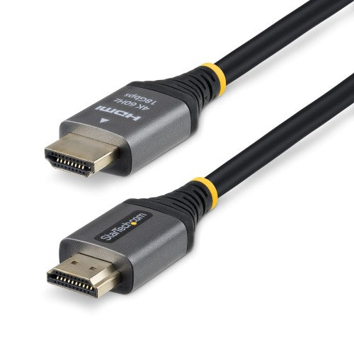 StarTech.com 5ft (1.5m) Premium Certified High Speed HDMI Cable, 4K 60Hz/1440p 144Hz, HDMI 2.0 Cable with HDR10/ARC, 18Gbps, 4K HDMI Cord for Monitor/TV/Display, High-Flex TPE Jacket