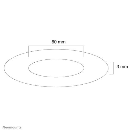 Neomounts FPMA-CRW6 Ceiling cover - diam. 60 mm