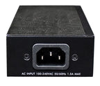 Intellinet Gigabit High-Power PoE+ Injector, 1 x 30 W, IEEE 802.3at/af Power over Ethernet (PoE+/PoE) (UK Power Cord)