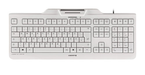 CHERRY KC 1000 SC keyboard USB AZERTY Belgian White