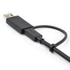 StarTech.com 3.3ft (1m) USB-C Cable with USB-A Adapter Dongle, USB 10Gbps/5Gbps, 100W (5A) PD, 8K 60Hz / 4K 144Hz DP Alt Mode - Thunderbolt Compatible