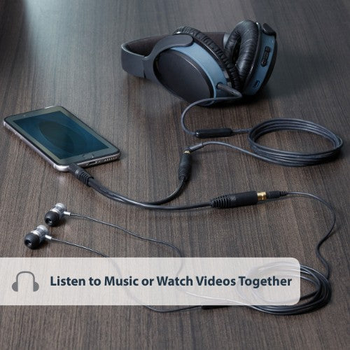 StarTech.com 6in Stereo Splitter Cable - 3.5mm Male to 2x 3.5mm Female