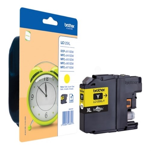 Brother LC-125XLYBP Ink cartridge yellow Blister, 1.2K pages 10ml for Brother MFC-J 4510/6920