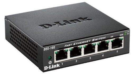 D-Link 5-Port Fast Ethernet Unmanaged Desktop Switch