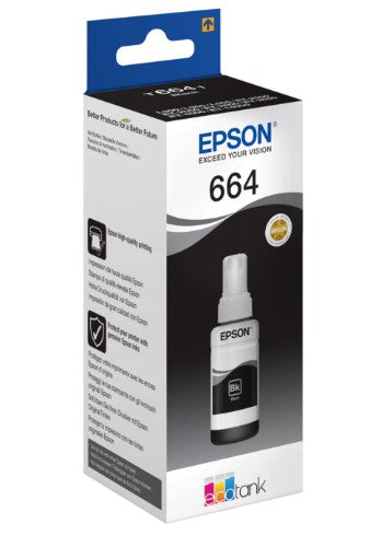 Epson C13T664140/664 Ink bottle black, 4K pages 70ml for Epson L 300